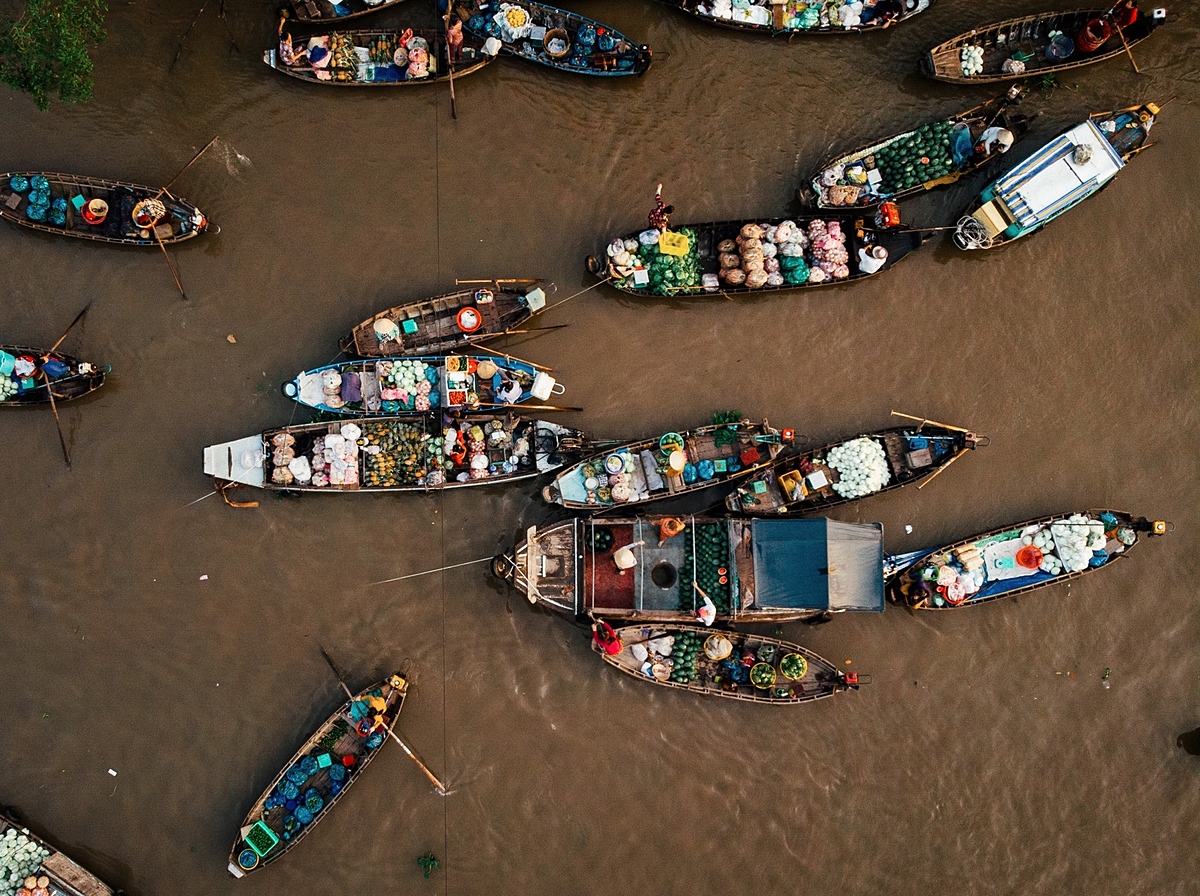 Mekong Delta floating markets through a foreign lens
